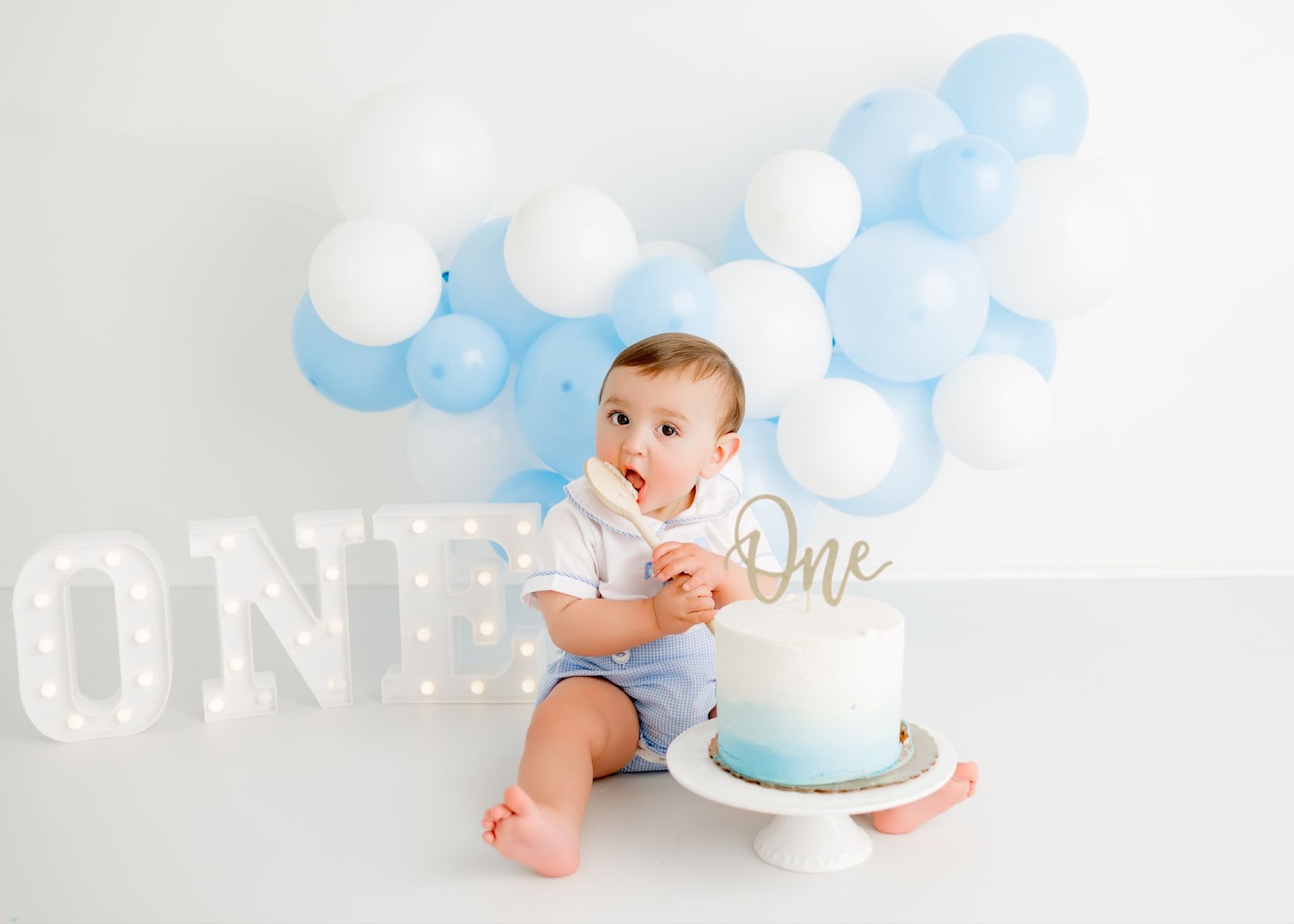 cake smash first birthday shoot