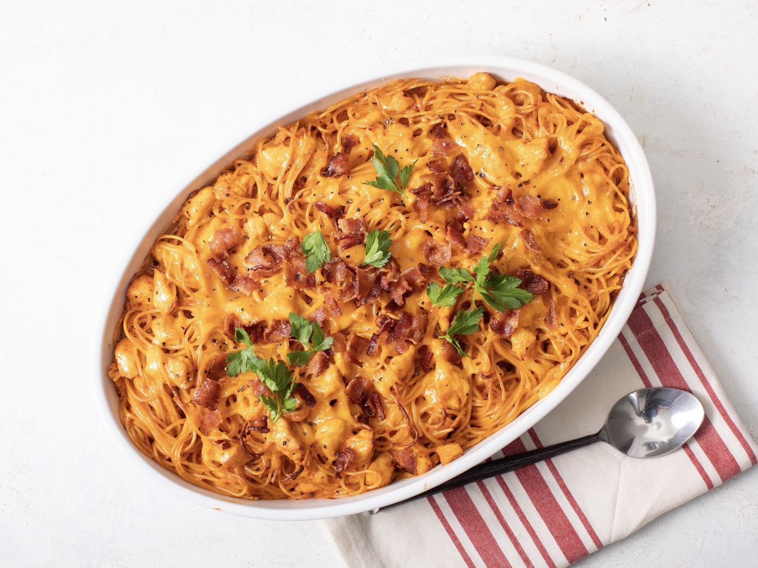 BBQ Chicken Spaghetti