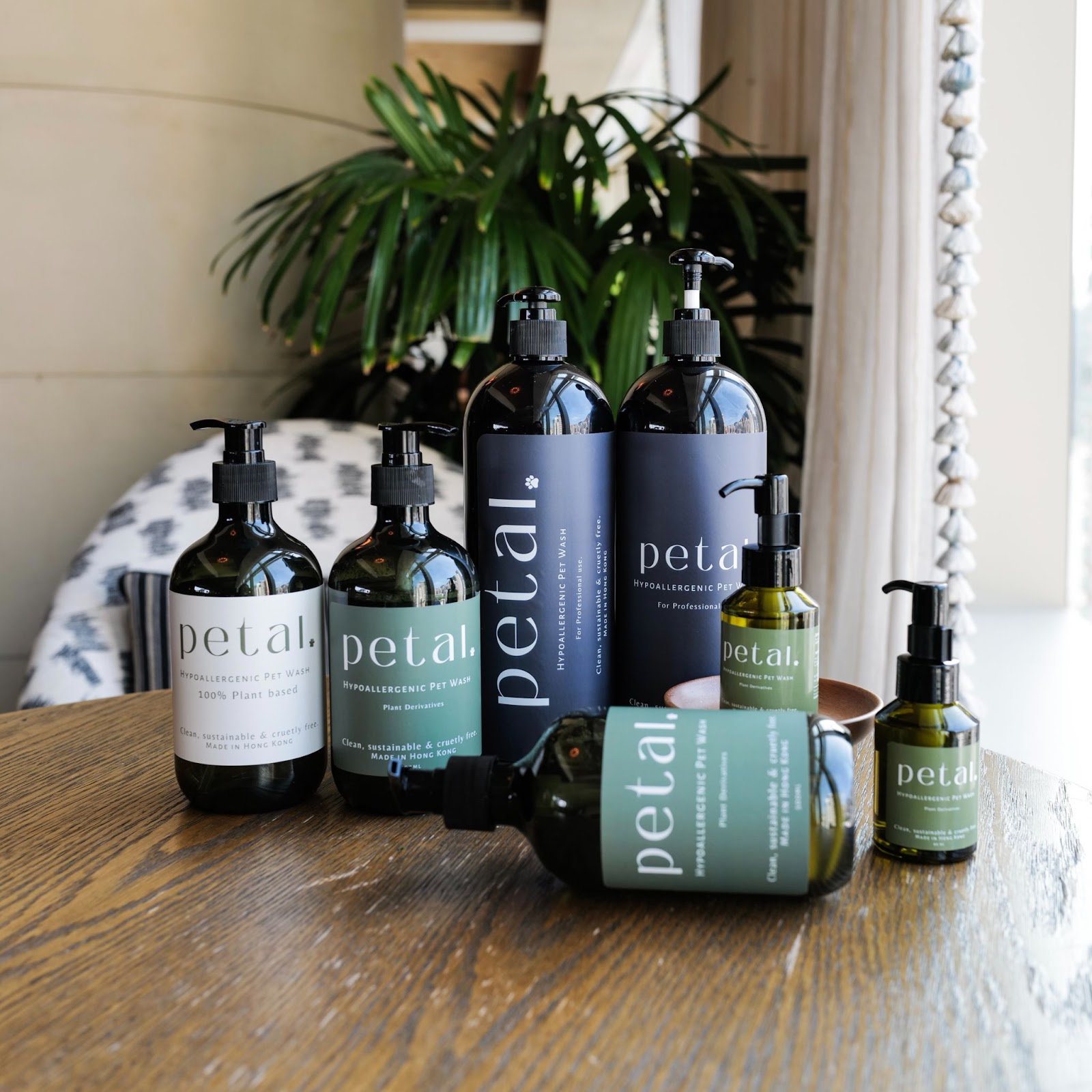 Petal product line, designed for pets, natural, and safe.