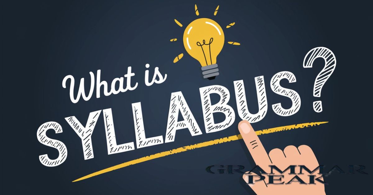 What is Syllabus?