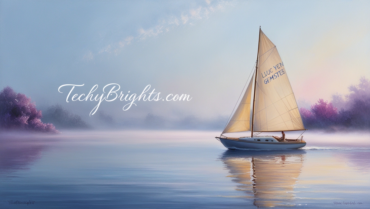 Luc Yen Sailboat Gemstone Painting