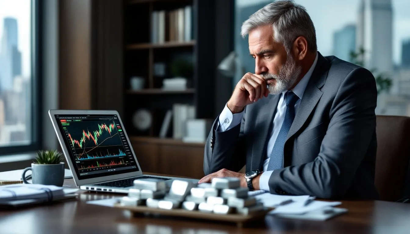 A seasoned investor contemplating the choice to invest in 10 oz silver bars as a smart investment.