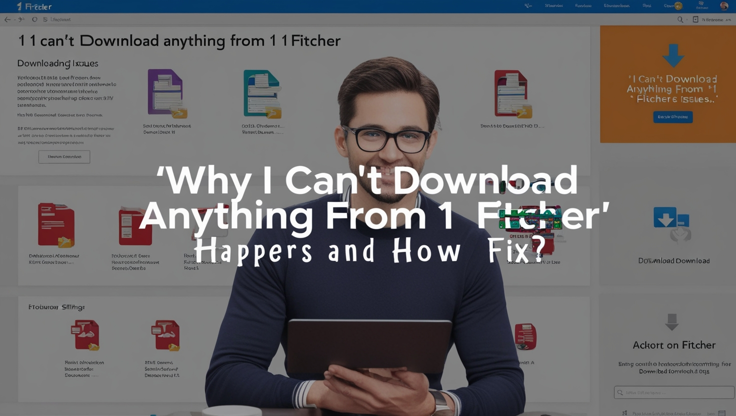 I Cant Download Anything from 1 Fitcher