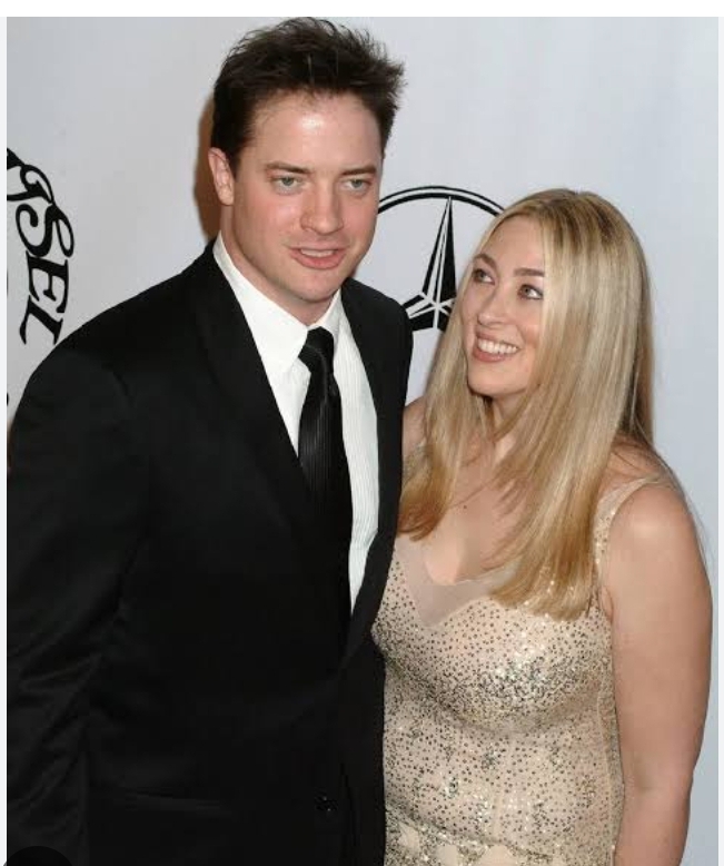 Brendan Fraser and Afton Smith