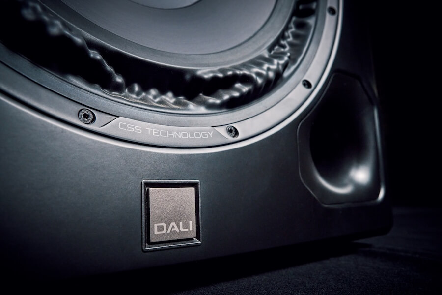 DALI V-16 F subwoofer Constant Surface Surround (CSS Technology).