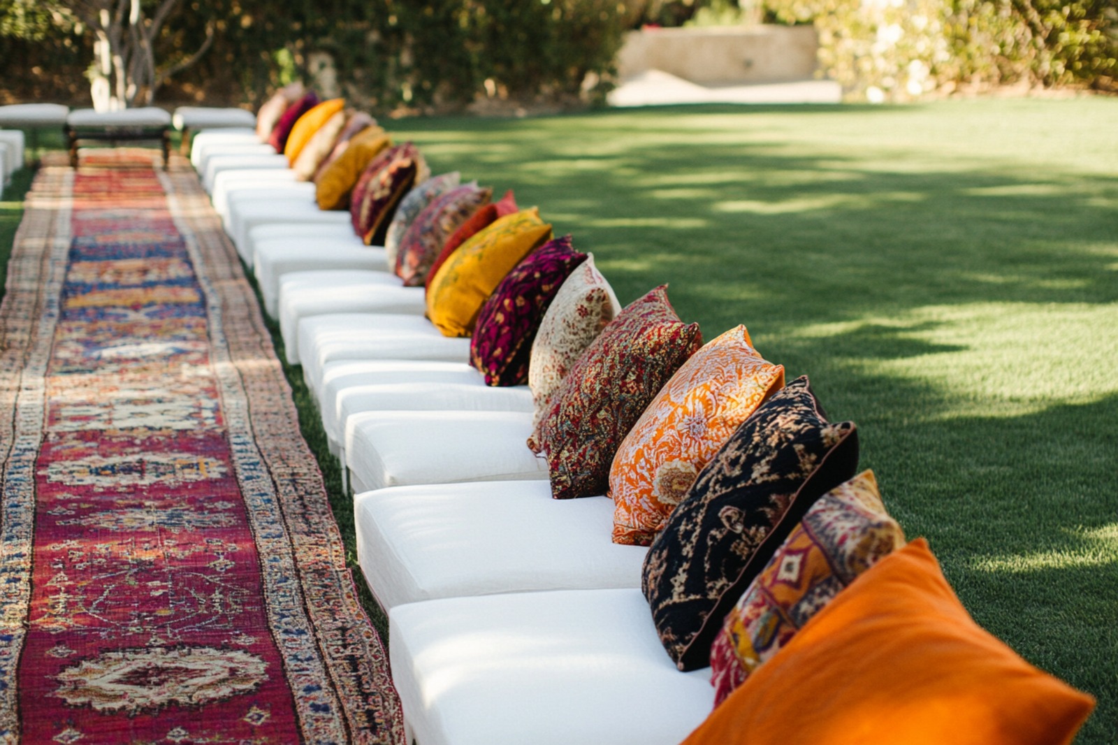 Moroccan Rugs & Floor Seating for a Cozy Vibe