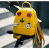 YELLOW PATENT LEATHER BAG FOR KIDS