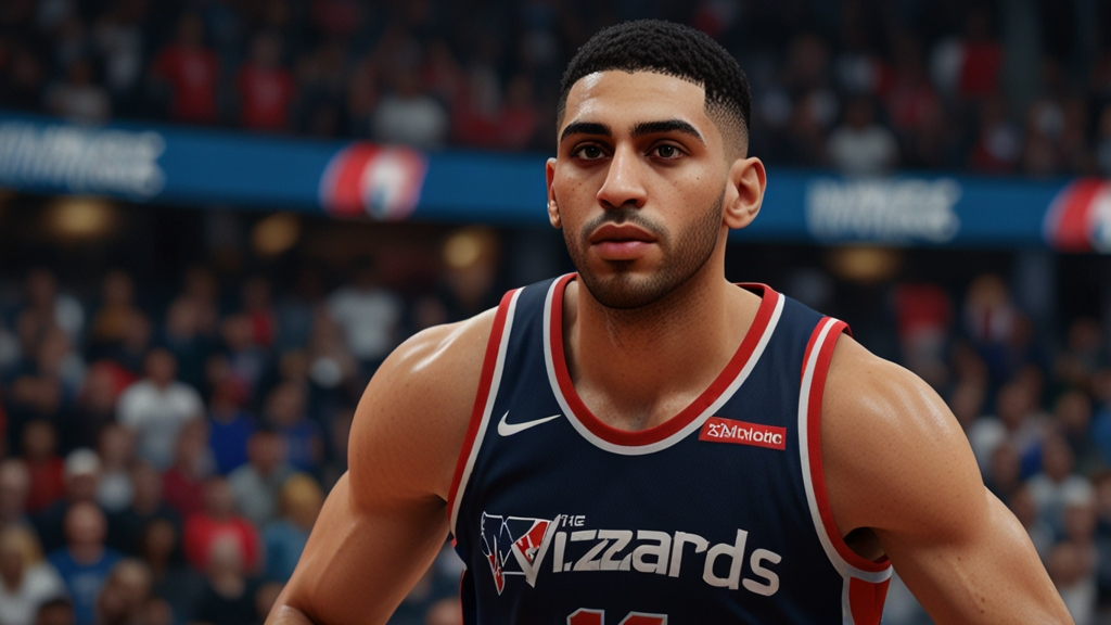 Wizards Black Jerseys Mahmood NBA 2K