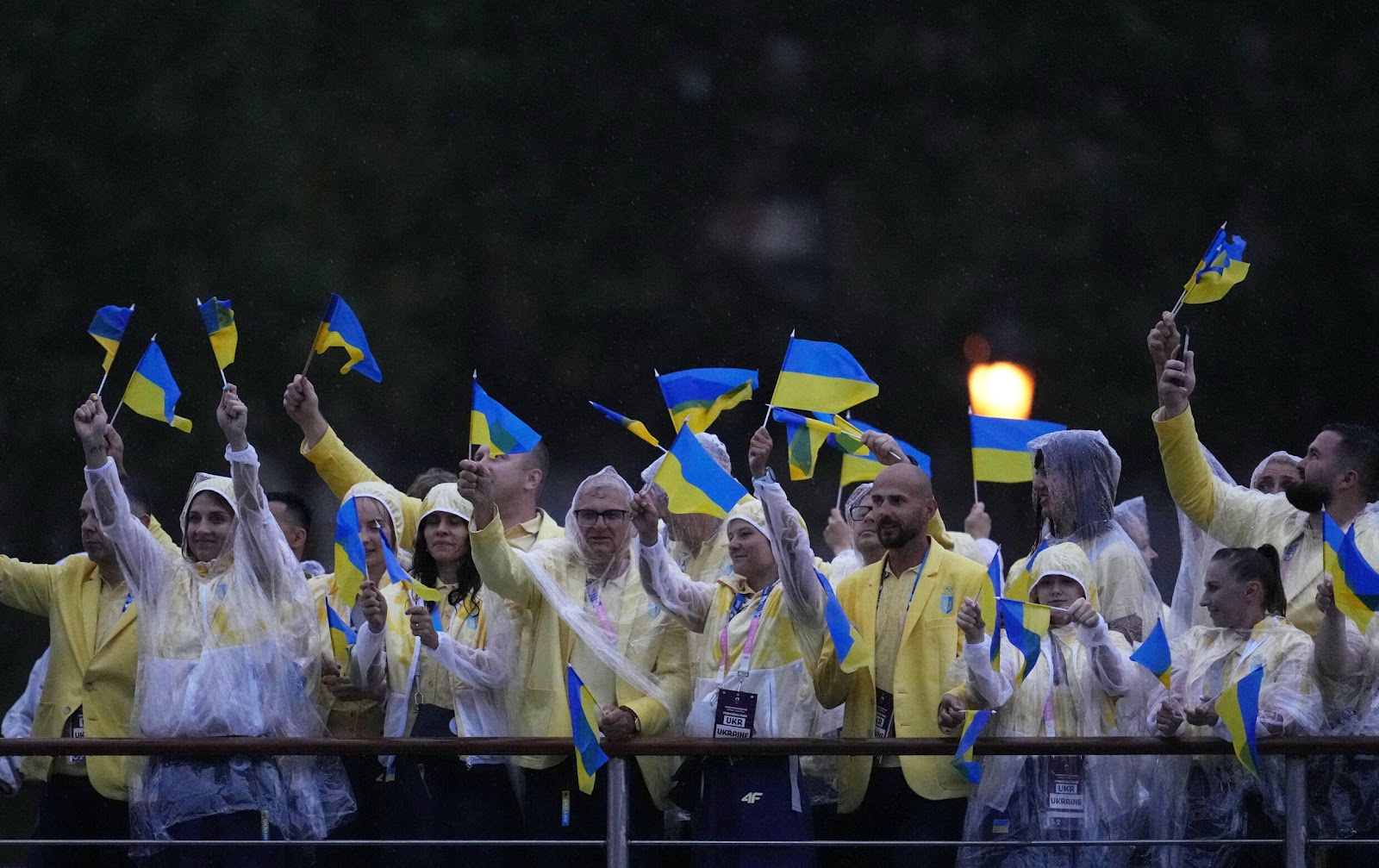 Українська збірна на відкритті Олімпіади