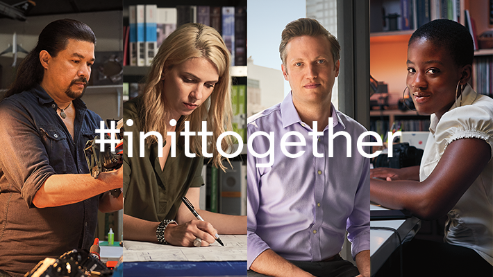 LinkedIn's campaign #inittogether