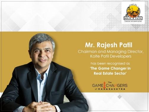 Mr. Rajesh Patil, MD of Kolte Patil Developers awarded The Game Changer in Real Estate Sector 2018 – Zricks.com