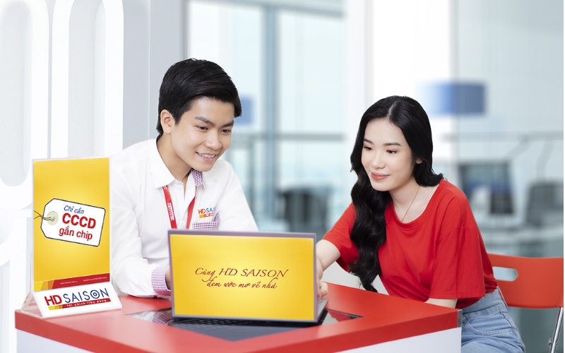 vay tiền bằng hợp đồng trả góp HD Saison
