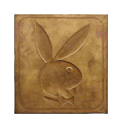 Playboy | Art Paul Playboy Rabbit Head Logo Original Bronze Printing Plate