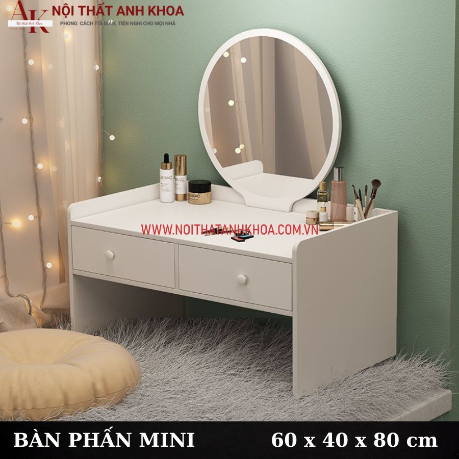 Bàn trang điểm mini gỗ công nghiệp MDF