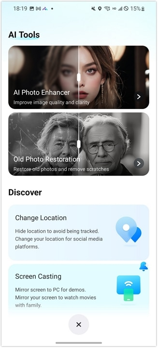 change location drfone app