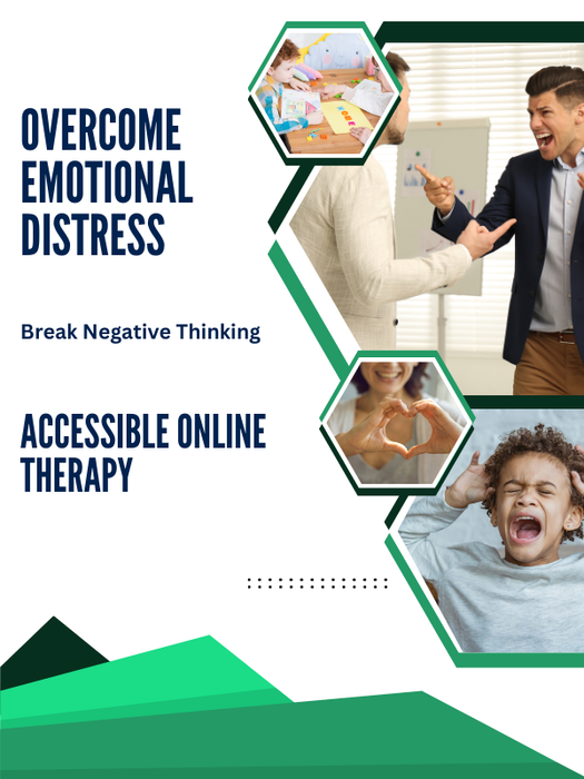 Overcome emotional distress with REBT therapy; accessible online therapy for mental wellness.