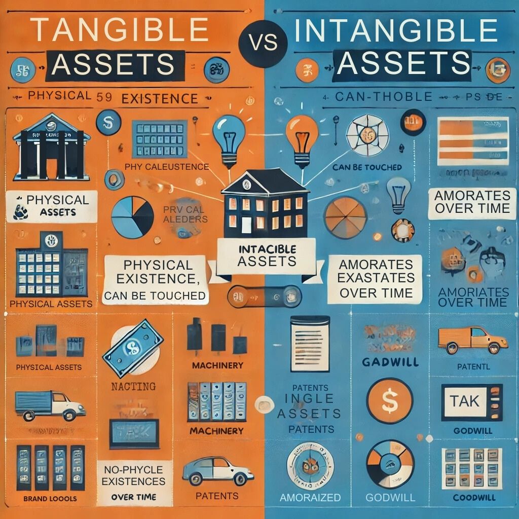 difference between tangible assets and intangible assets