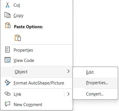 Using SWX Composer Files in Microsoft Word with Embedded Controls