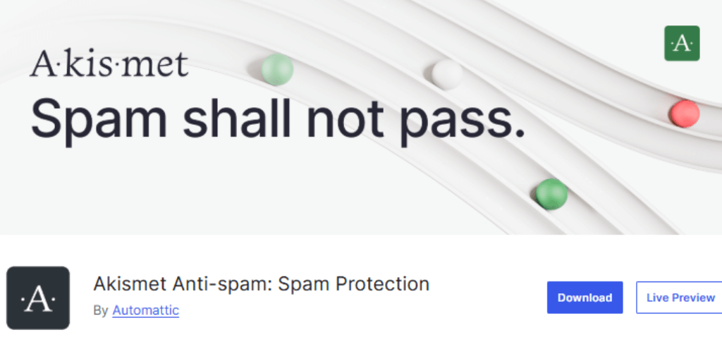 Akismet Anti-Spam Free Plugin for Every WordPress Beginner