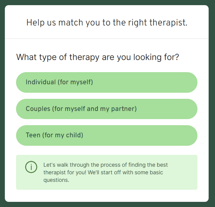 BetterHelp assessment 