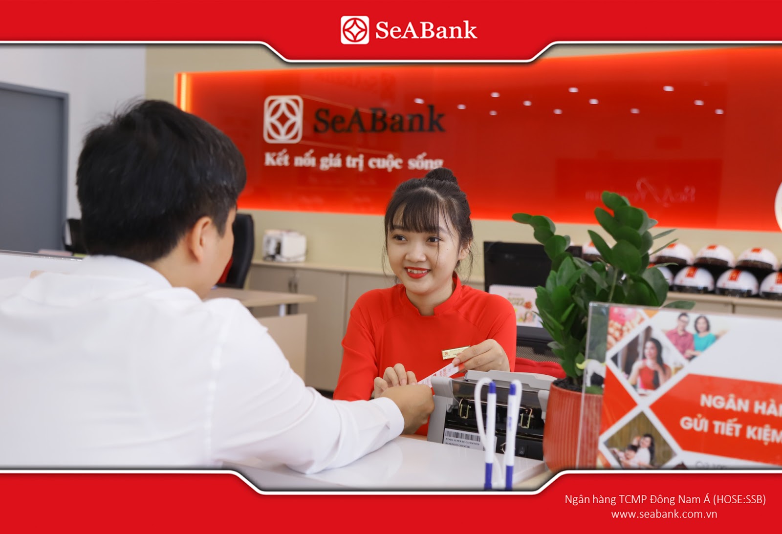 Pay directly at the bank counter.