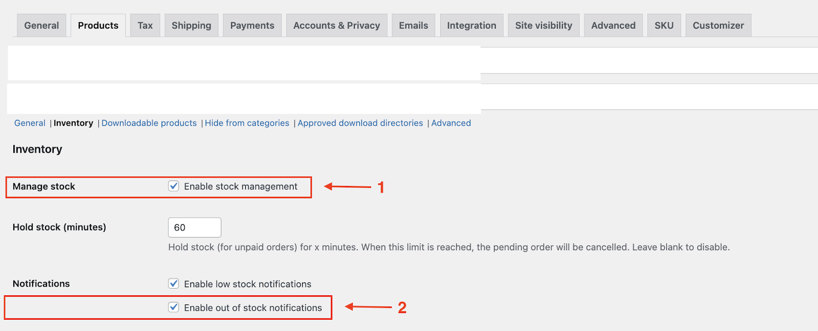 Enable Stock Management