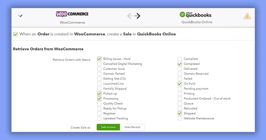 Sync Workflows for WooCommerce and QuickBooks Orders