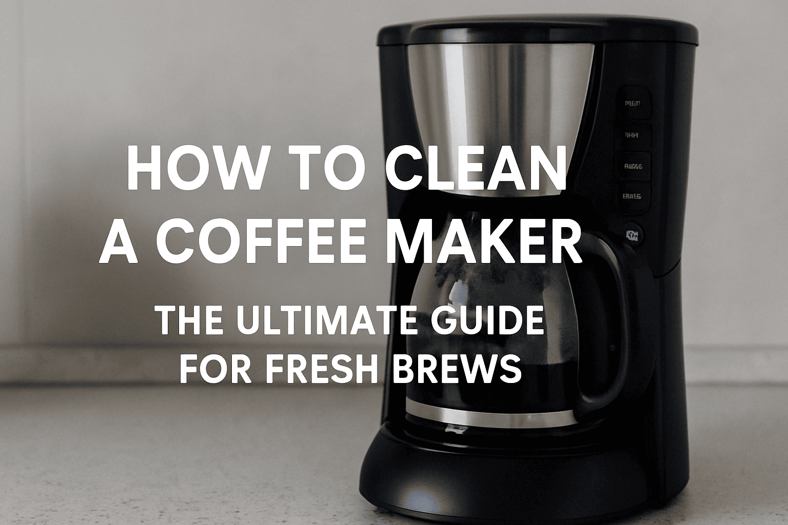 How to Clean a Coffee Maker: The Ultimate Guide for Fresh Brews