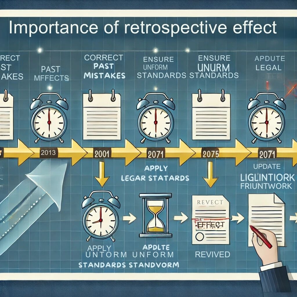 retrospective effect meaning