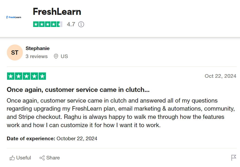 FreshLearn Reviews