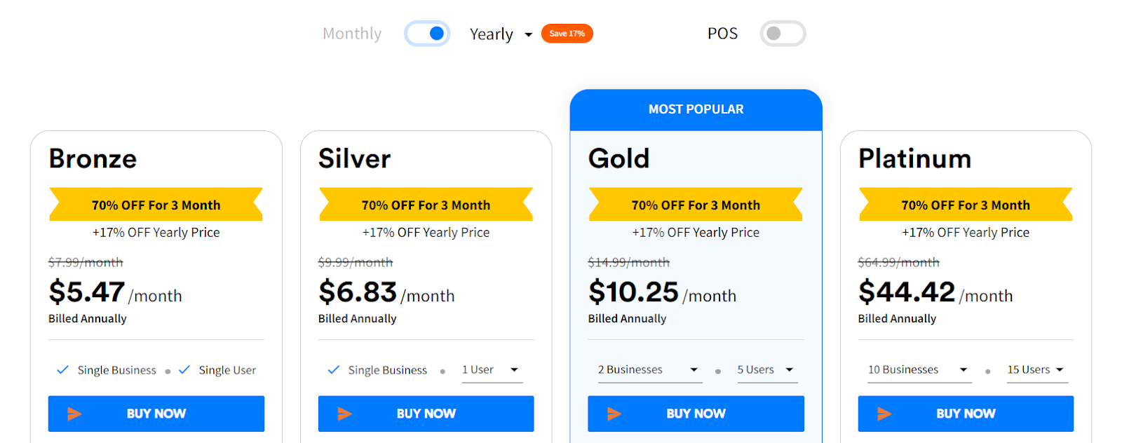 Moon Invoice Pricing