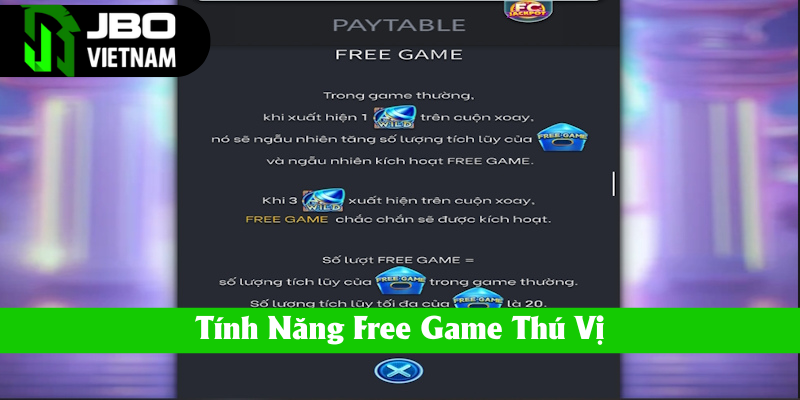 Tính năng Free Game trong nổ hũ Fortune Money Boom