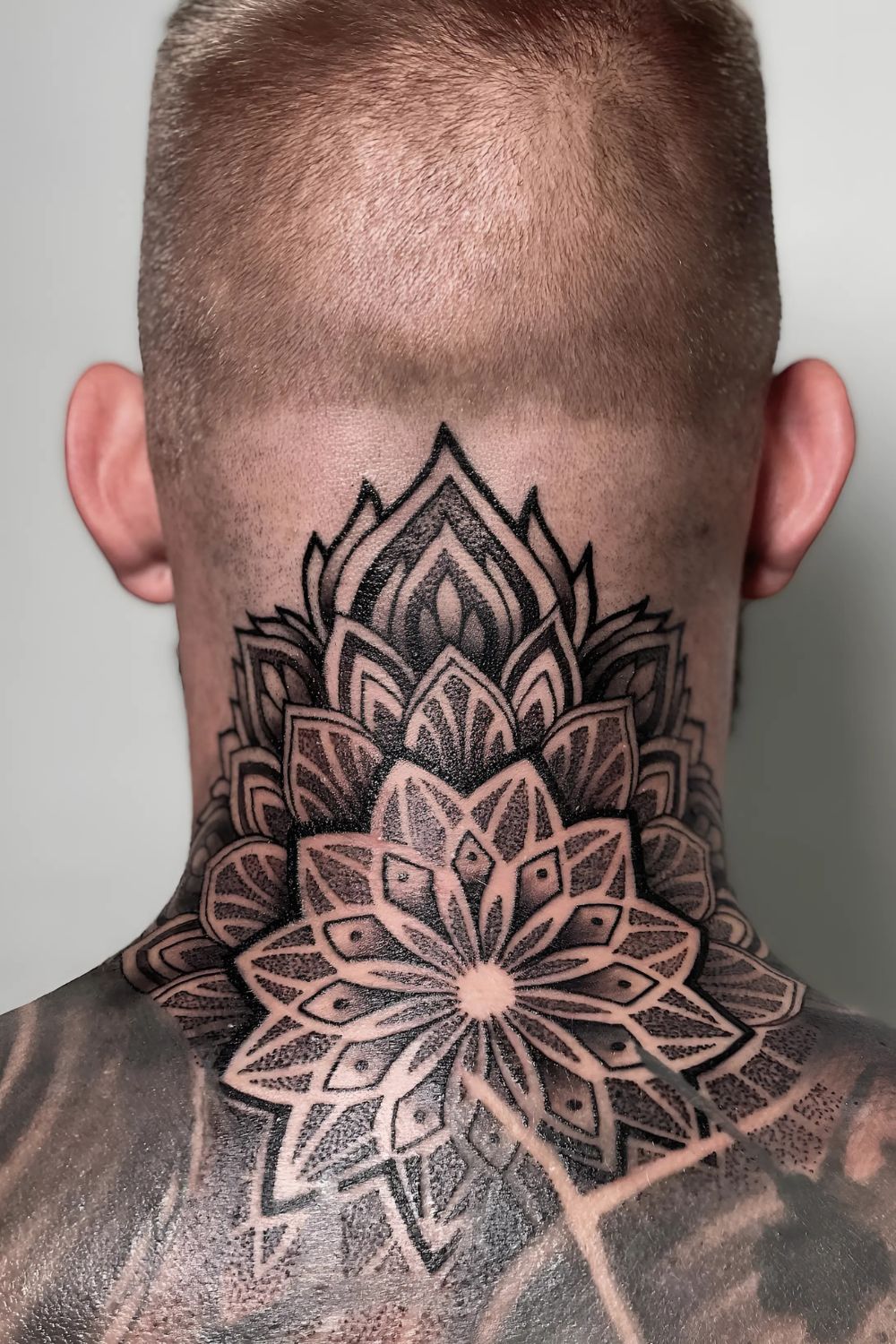 Trendy Cool Neck Tattoo