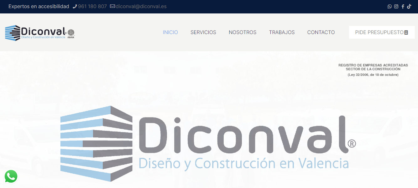 Construcción en Valencia con acabados de alta calidad.
