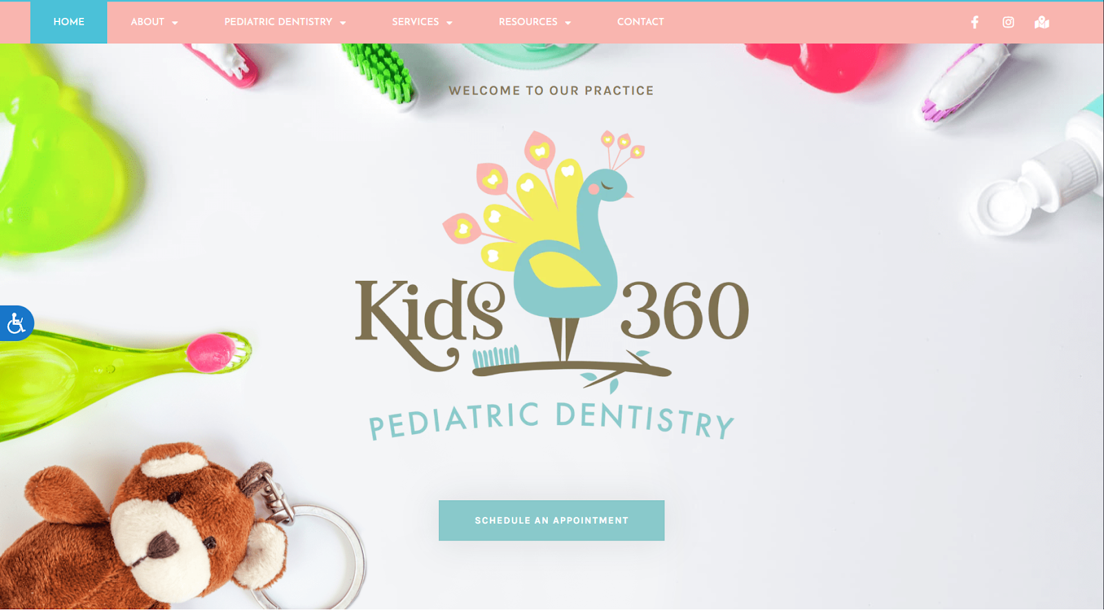 Beautiful Pediatric Dentistry Website Design