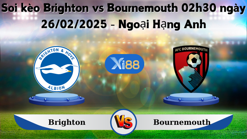 Soi kèo Brighton vs Bournemouth 02h30 ngày 26/02/2025