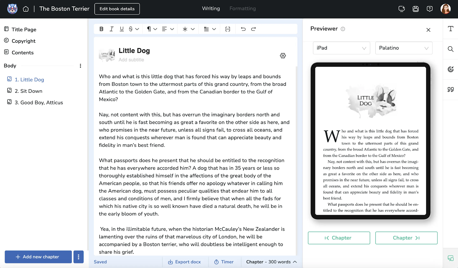 Atticus: Best for all-in-one writing and formatting