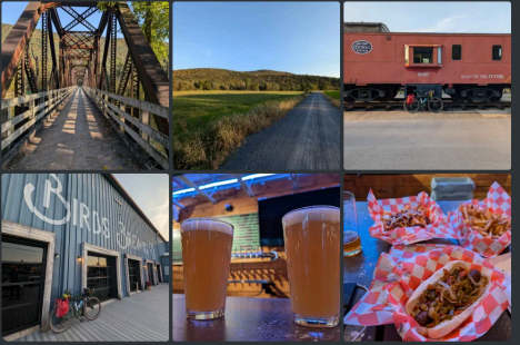 food and beer at road side bar in new jersey