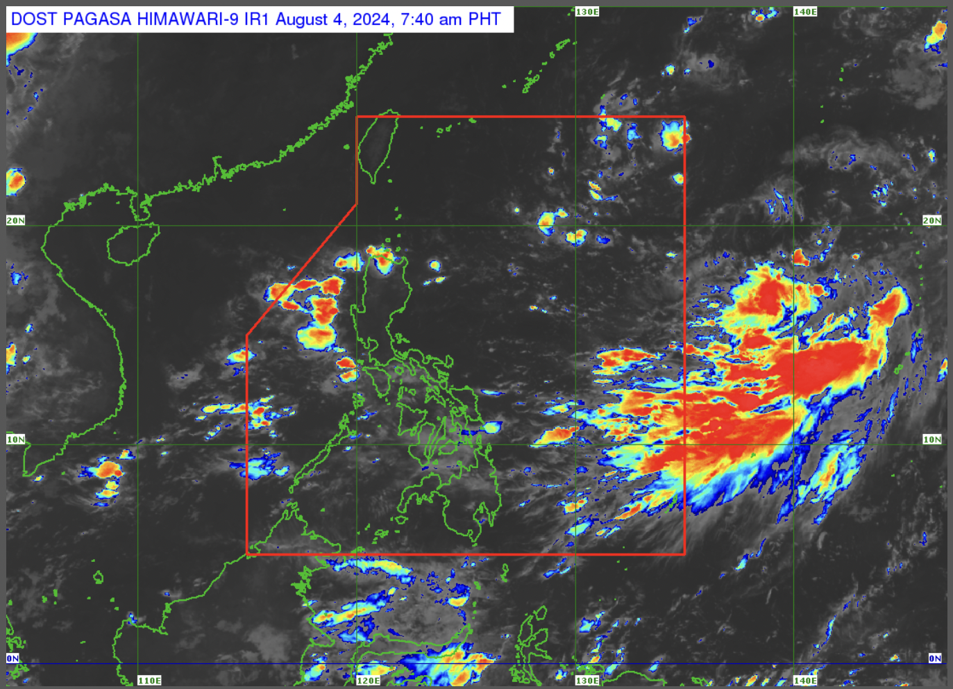 Cloud clusters outside PAR may become LPA, Pagasa