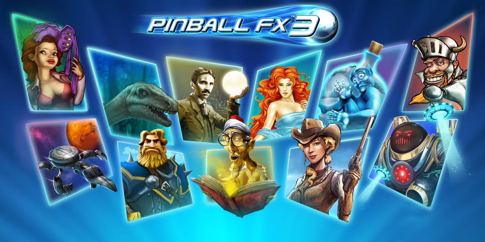  The Official Picture of Pinball FX3 with its characters, One of best arcade games for switch