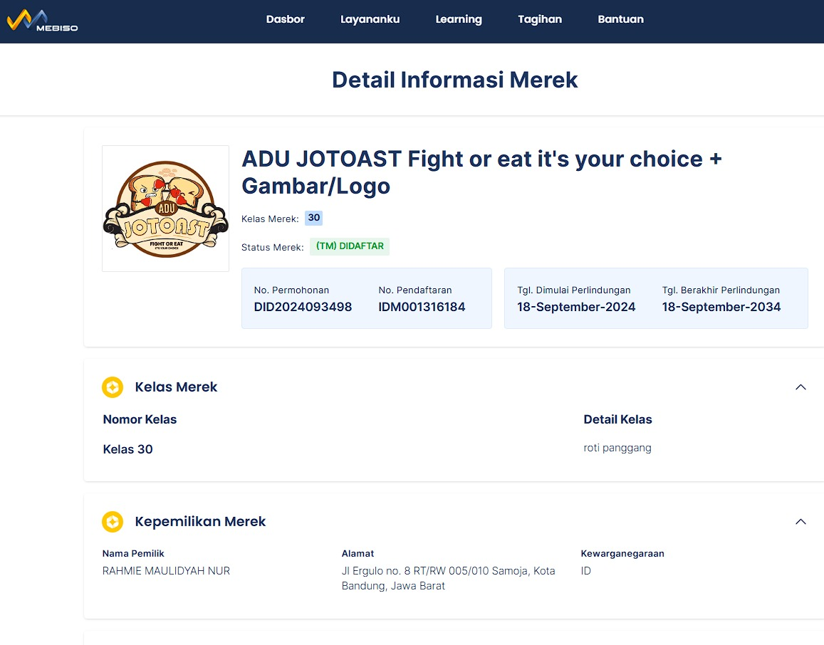 contoh merek gambar adu jotost
