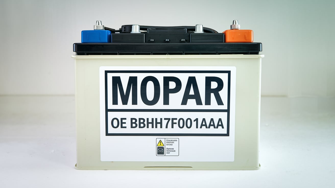 New Genuine Mopar Battery Storage 2005-2024 OE BBH7F001AA Spec
