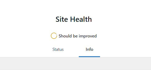 a screenshot of site health 