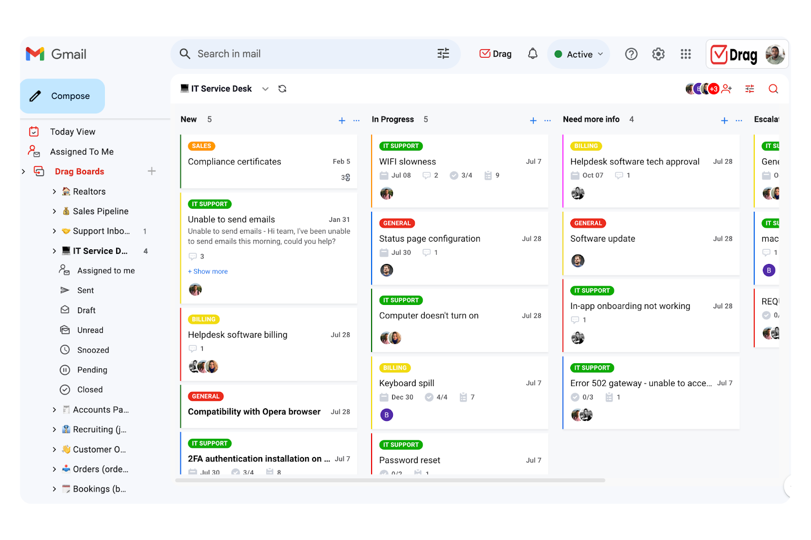 DragApp Task Management