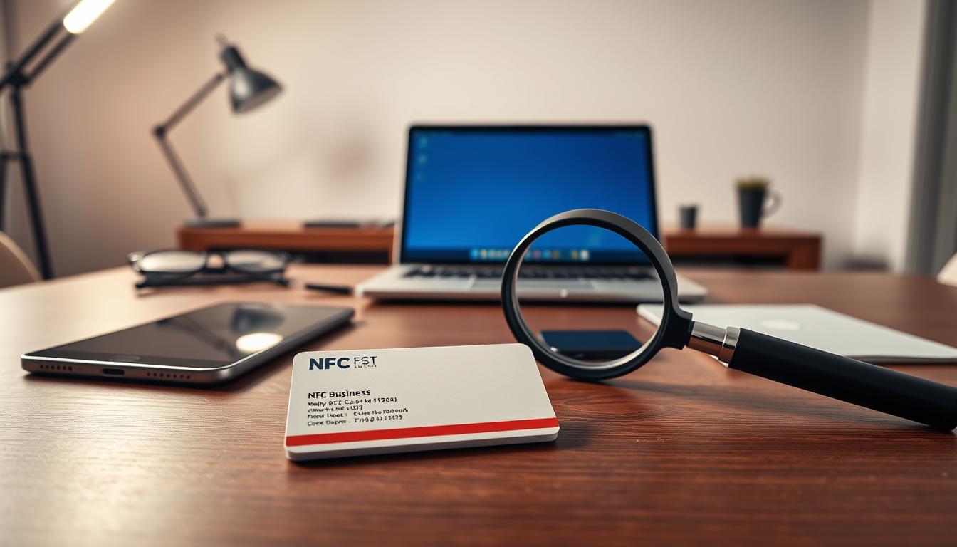 NFC business card testing