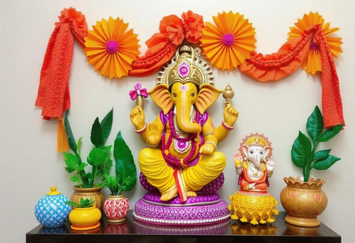 creative ganpati decoration