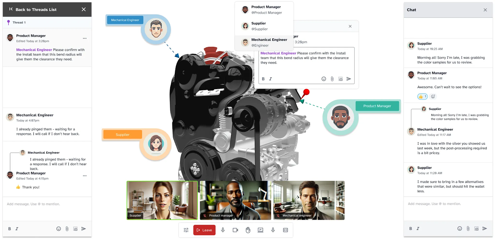 CADChat in-file meeting