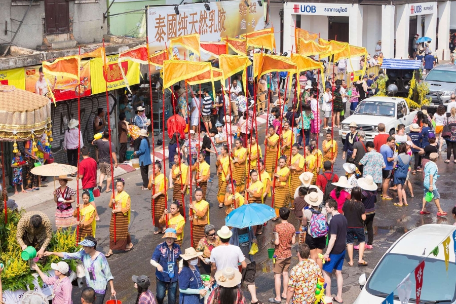 The Songkran Festival is a celebration