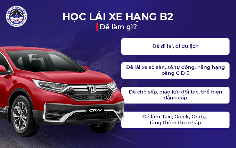 hoc lai xe o to bang B2 2024 tai truong lai Lac Hong