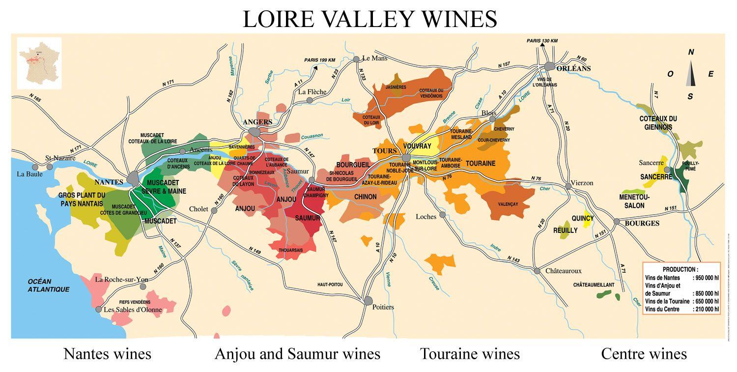 |simply jacqueline|: A conversation about the Loire Valley | Loire valley wine, Wine map, Wine ...